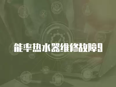 能率热水器维修故障9