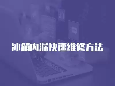 冰箱内漏快速维修方法有哪些,冰箱内漏快速维修方法