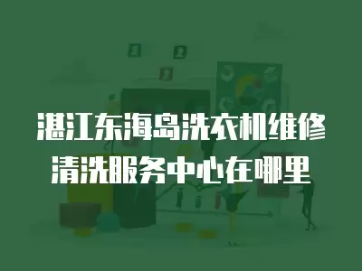 湛江东海岛洗衣机维修清洗服务中心在哪里