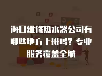 专业热水器维修全城服务体系,专业热水器维修全城服务