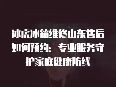 冰虎冰箱维修山东售后如何预约：专业服务守护家庭健康防线