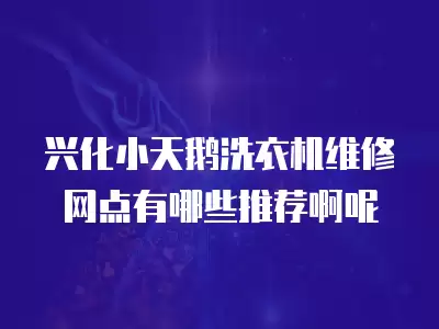 兴化小天鹅洗衣机维修网点有哪些推荐啊呢