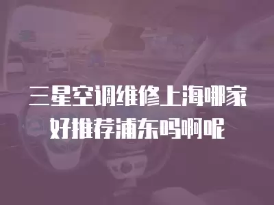 三星空调维修上海哪家好推荐浦东吗啊呢