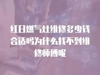 红日燃气灶维修多少钱合适吗为什么找不到维修师傅呢