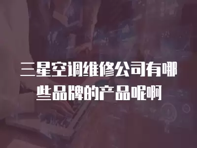 三星空调维修公司有哪些品牌的产品呢啊