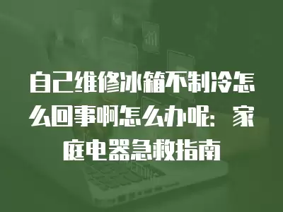 自己维修冰箱不制冷怎么回事啊怎么办呢：家庭电器急救指南
