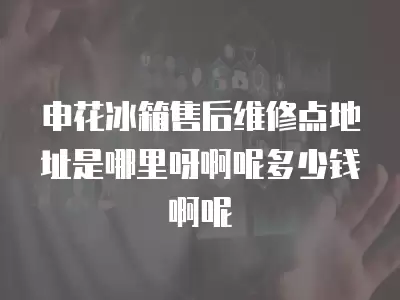 申花冰箱售后维修点地址是哪里呀啊呢多少钱啊呢