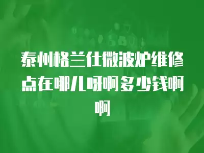 泰州格兰仕微波炉维修点在哪儿呀啊多少钱啊啊