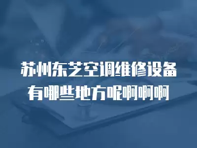 苏州东芝空调维修设备有哪些地方呢啊啊啊