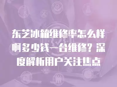 东芝冰箱维修率怎么样啊多少钱一台维修?深度解析用户关注焦点