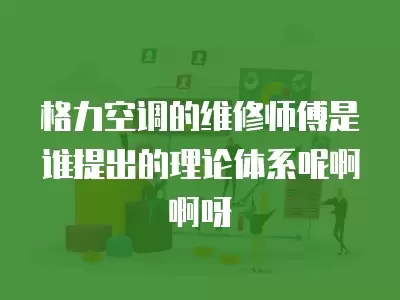 格力空调的维修师傅是谁提出的理论体系呢啊啊呀