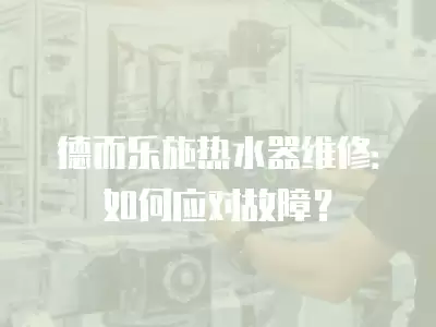 德而乐施热水器维修：如何应对故障？