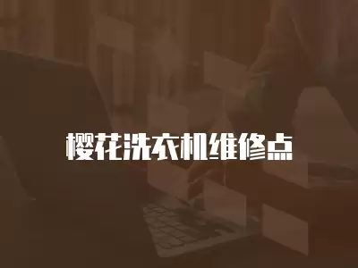 樱花洗衣机维修点