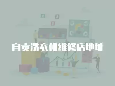 自贡洗衣机维修店地址